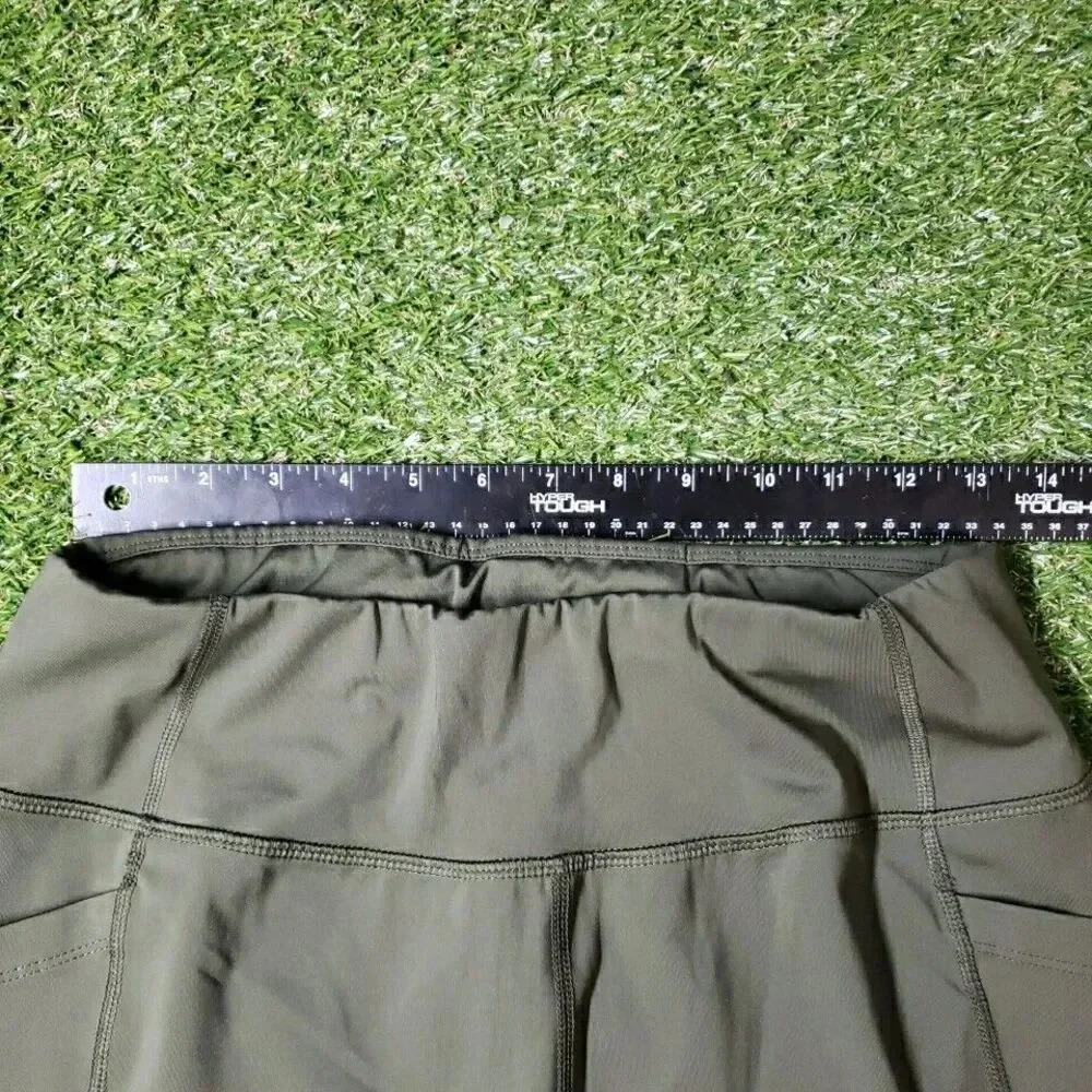 AVIA | Women| Size L 12-14 | Cropped Athletic Leggings pants Olive Green* - Picture 5 of 8